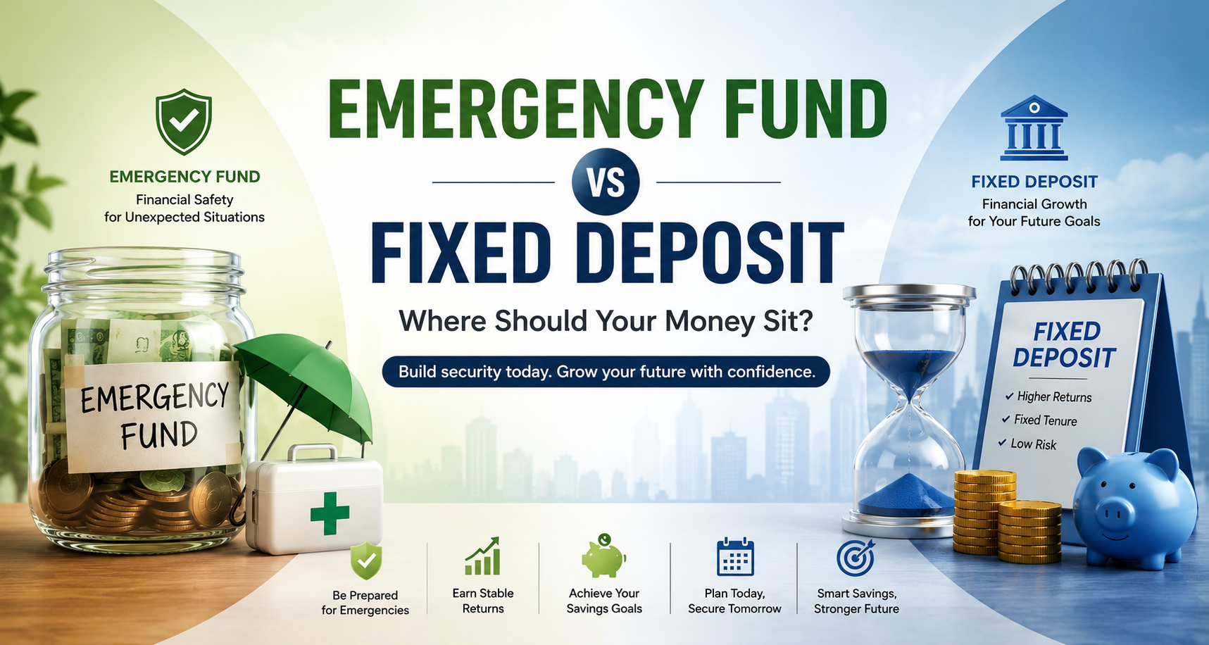 Emergency fund versus fixed deposit comparison